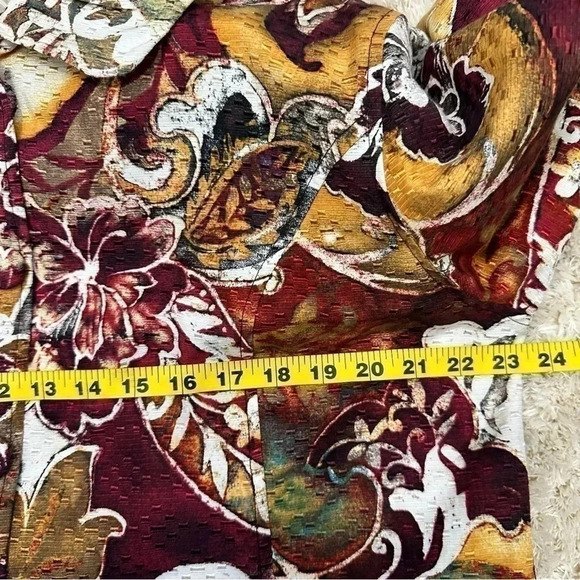 Chico’s Women’s Floral Jacket size XL - Picture 8 of 10